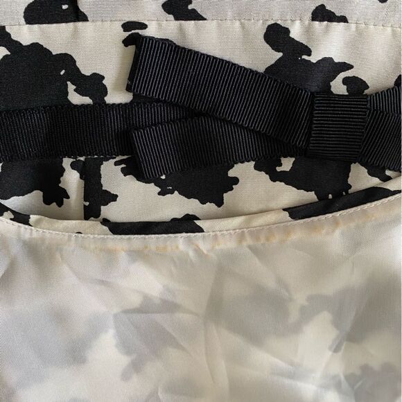 Kate Spade 100% Silk Black and White Houndstooth Preppy Sheath Dress Size 6 - Picture 7 of 10